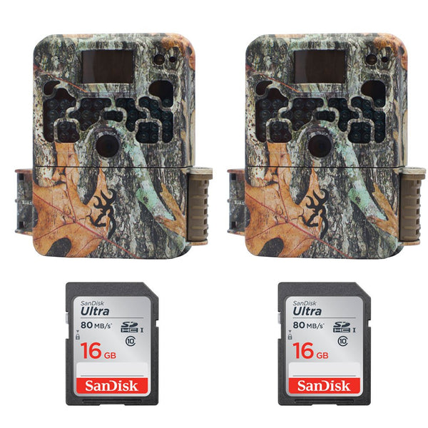 2 Browning Strike Force 850 Extreme Trail Game Camera 16MP with 16GB Memory Card BTC5HDX