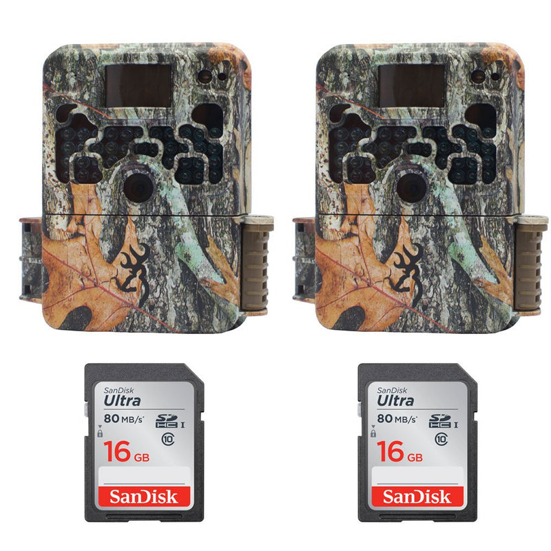 2 Browning Strike Force 850 Extreme Trail Game Camera 16MP with 16GB Memory Card BTC5HDX