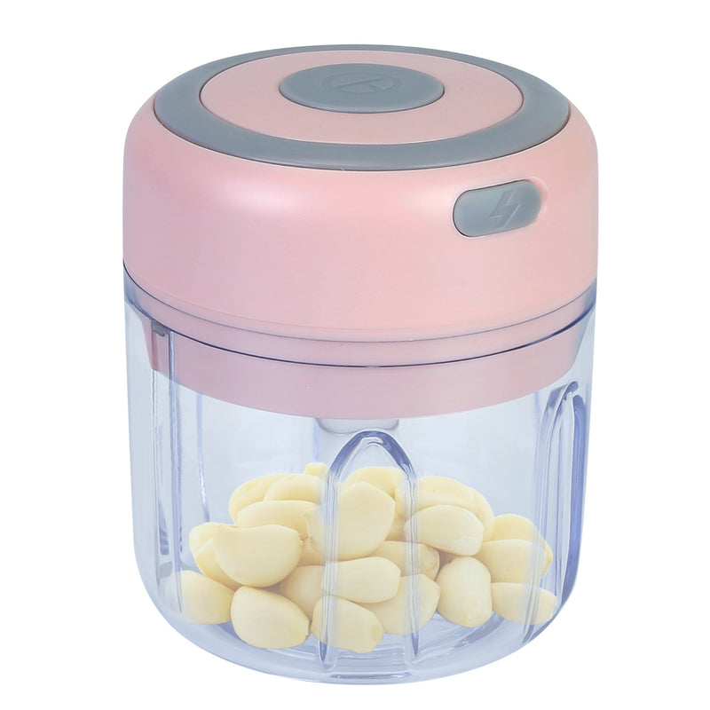 Mini Electric Garlic Chopper 845OZ Cordless Garlic Mincer Food Chopper Rechargeable Food Blender Chi