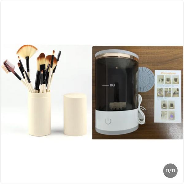 Electric Makeup Brush Cleaner — Spin Dry Wash Machine