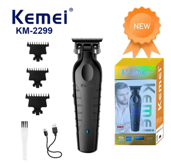 Kemei Professional Hair Clipper Set — Cordless Barber Trimmer