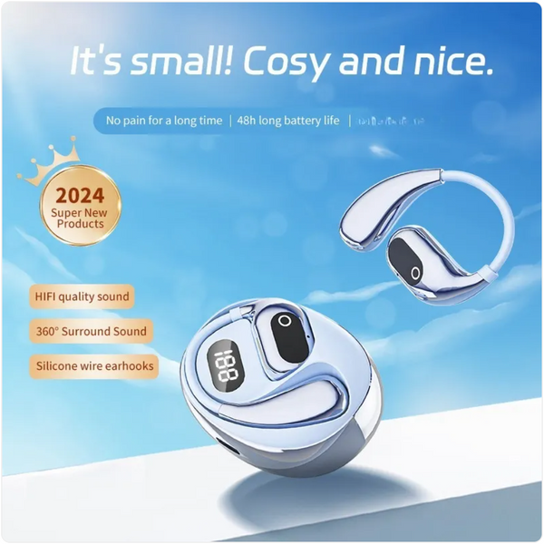 AI Smart Bluetooth Translation Earbuds - Budget-Friendly Real-Time Voice Translator with Digital Display