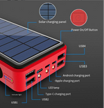 20000mAh Solar Power Bank - Portable Phone Charger