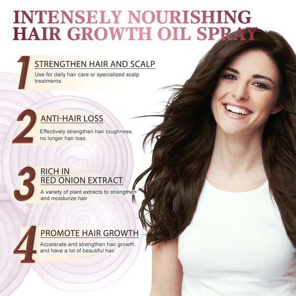 Onion Hair Growth Oil Spray — Natural Hair Regrowth Treatment