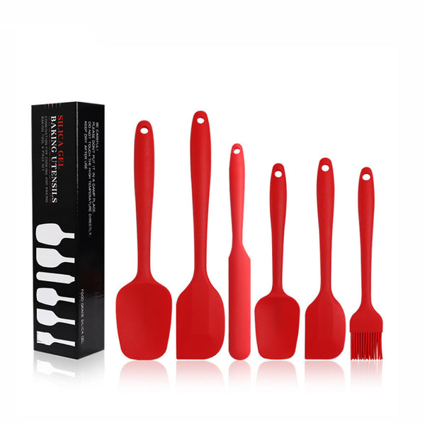 6-Piece High-Temperature Baking Tool Set — Silicone Kitchen Utensils (5 Colors)