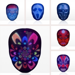 LED Face Mask — Full-Color Cosplay Party Mask with Adjustable Strap