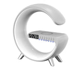 G-Shaped Smart LED Lamp – Bluetooth Speaker, Wireless Charger & Mood Light | Perfect Gift