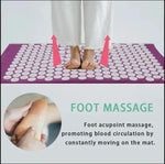Yoga Acupressure Mat  Pillow Set