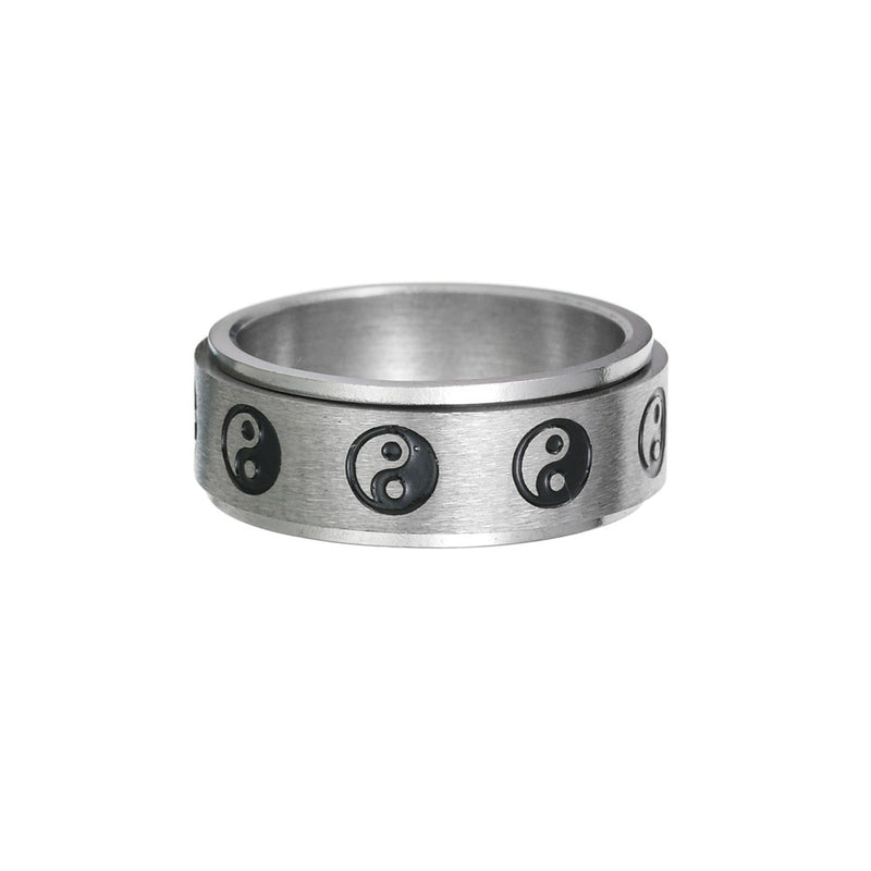 Stainless Steel Decompression Spinner Ring — Anxiety & Stress Relief