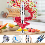 Handheld Immersion Blender — Electric Kitchen Stick Blender for Smoothies, Soups & Baby Food