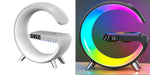 G-Shaped Smart LED Lamp – Bluetooth Speaker, Wireless Charger & Mood Light | Perfect Gift
