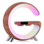 G-Shaped Smart LED Lamp – Bluetooth Speaker, Wireless Charger & Mood Light | Perfect Gift