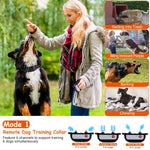 1Set 990FT Range Dog Wireless Fence Remote Training Collar IPX6 Waterproof Receiver With 0-9 Levels 