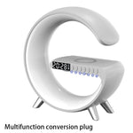 G-Shaped Smart LED Lamp – Bluetooth Speaker, Wireless Charger & Mood Light | Perfect Gift
