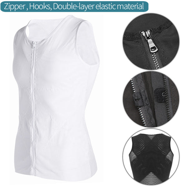 Men's Slimming Body Shaper Waist Trainer and Vest