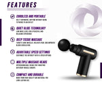 Muscle Massage Gun - Portable Handheld Deep Tissue Massager for Pain Relief