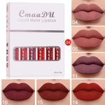 6-Piece Matte Lipstick Gift Set – Waterproof Long-Lasting Lip Gloss