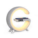 G-Shaped Smart LED Lamp – Bluetooth Speaker, Wireless Charger & Mood Light | Perfect Gift