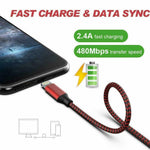 5-Pack Fast Charger USB Cable — Lightning Cord for iPhone