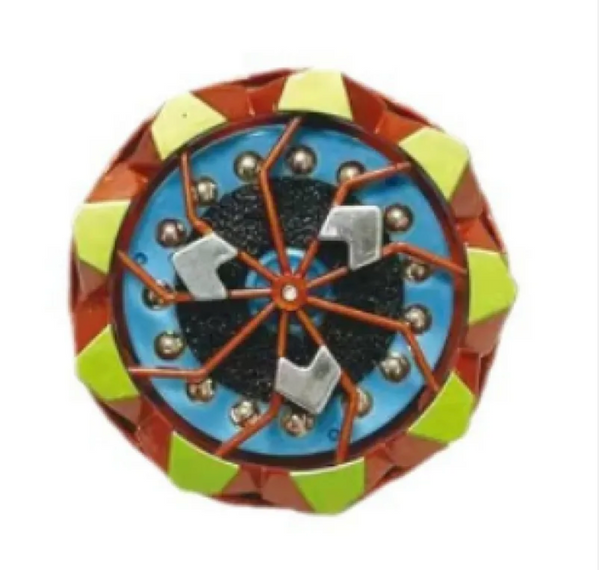 Fireworks Spin Gyro LED Fidget Spinner - Spark Effect Rotating Toy for Kids & Adults
