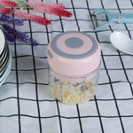 Mini Electric Garlic Chopper 845OZ Cordless Garlic Mincer Food Chopper Rechargeable Food Blender Chi