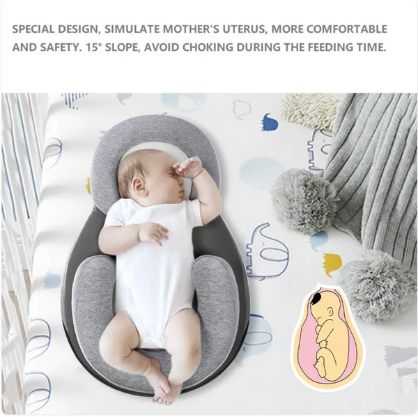 Baby Anti-Spit Up Pillow — Ergonomic Infant Feeding Support