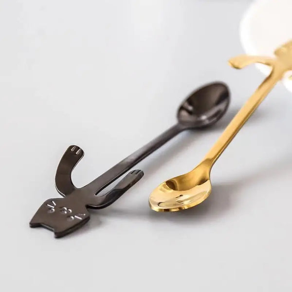 Mini Cat Spoon — Stainless Steel Novelty Stirring Spoon