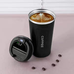 Smart Temperature Display Cup — LED Insulated Coffee Mug