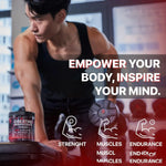 Muscle Boost Gummies - Pre/Post Workout Supplements for Muscle Recovery