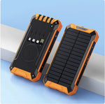 Solar Wireless Power Bank — 20000mAh Waterproof Portable Charger