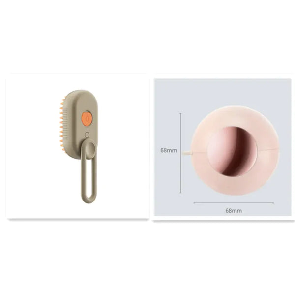 Pet Steam Brush - 2-in-1 Steam Grooming Brush for Dogs & Cats | Removes Loose Fur & Dander
