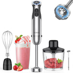 Handheld Immersion Blender — Electric Kitchen Stick Blender for Smoothies, Soups & Baby Food
