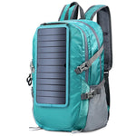 Solar Laptop Backpack - 20W USB Charging Panel Waterproof