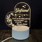Night Light with Acrylic Engraving
