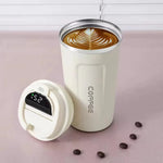 Smart Temperature Display Cup — LED Insulated Coffee Mug