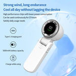 Mini Portable Neck Fan - USB Rechargeable, 3 Speed Settings, Hands-Free Personal Fan