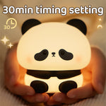 Panda LED Night Light - Rechargeable Touch Control Silicone Lamp for Kids & Nursery (Free Shipping)