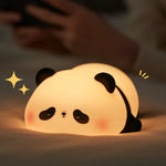 Panda LED Night Light - Rechargeable Touch Control Silicone Lamp for Kids & Nursery (Free Shipping)