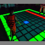 Interactive RGB LED Dance Floor Tiles - 4-Pack (30cm, Touch Activated, Bluetooth Sync)