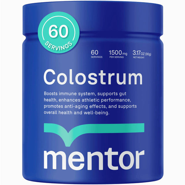 Mentor Colostrum Powder Supplement for Humans - Organic Bovine Colostrum Supplement for Gut Health Hair Growth Beauty and ...