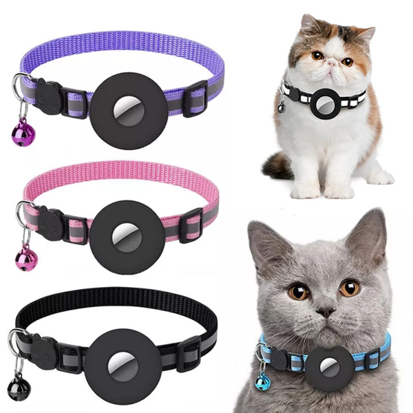 Reflective Collar Waterproof Holder Case For Airtag Air Tag Airtags Protective Cover Cat Dog Kitten 