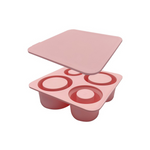 4-Grid Silicone Ice Cube Mold — Cylindrical Ice Maker