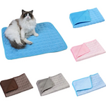 ChillPaws Self-Cooling Pet Mat — Ice Silk Summer Bed for Dogs & Cats