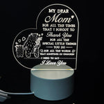 Night Light with Acrylic Engraving — Personalized LED Bedside Lamp