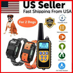 Remote Dog Training Collar Set — 2600FT Range, 2 Collars