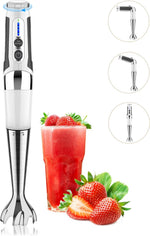Handheld Immersion Blender — Electric Kitchen Stick Blender for Smoothies, Soups & Baby Food