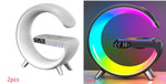 G-Shaped Smart LED Lamp – Bluetooth Speaker, Wireless Charger & Mood Light | Perfect Gift