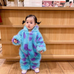 Cute Animal Baby Jumpsuit — Hooded Zipper Onesie for Infants