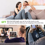 5-Pack Fast Charger USB Cable — Lightning Cord for iPhone
