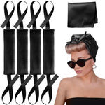 Lanzhire Jumbo Heatless Hair Curlers for Overnight Curls Blowout Flexi Rod with Ribbon No Heat Curle